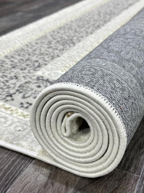 Ковер D100V_GREY-CREAM-SHRINK Серо-голубой Прямоугольный