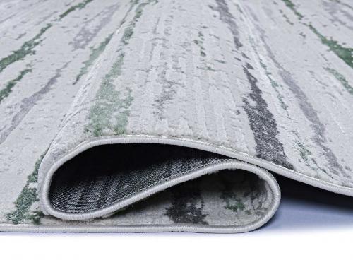 Ковер 38462A-GREEN-L.GREY Серо-зеленый Прямоугольный
