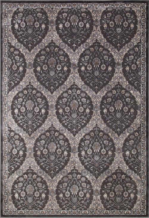 Ковер D740-DARK-GRAY Серо-бежевый Прямоугольный