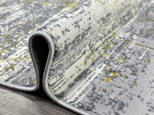 Ковер 0730A_L. GREY-GOLD Серый Прямоугольный