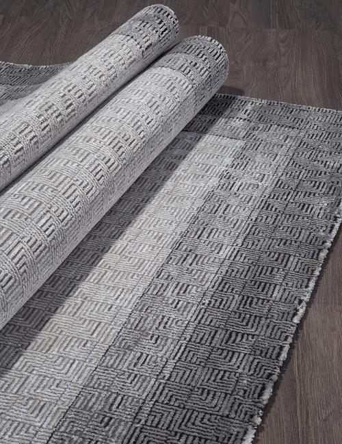 Ковер pn002g-grey-grey Серый Прямоугольный