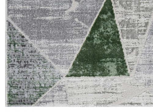 Ковер 37515A-GREEN-L.GREY Серо-зеленый Прямоугольный