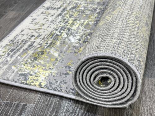 Ковер 0730A_L. GREY-GOLD Серый Прямоугольный