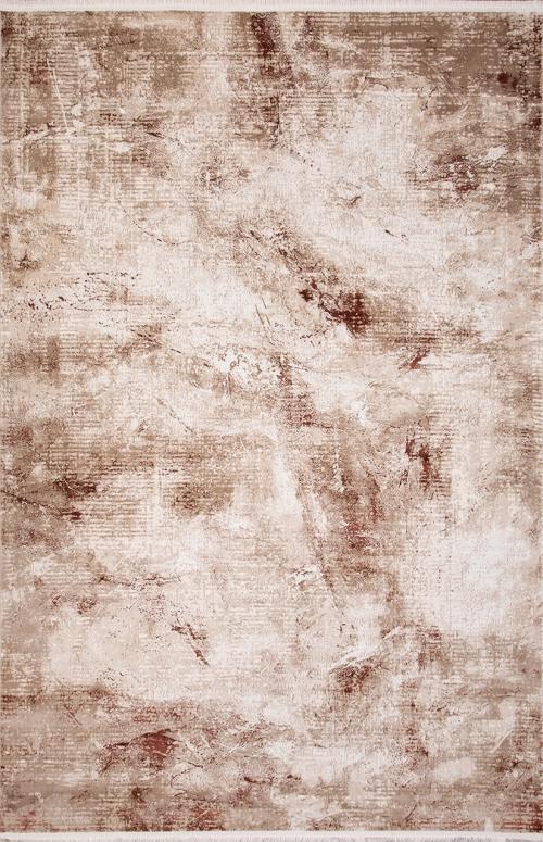 Ковер si025k-brown-brown Бежево-коричневая Прямоугольный