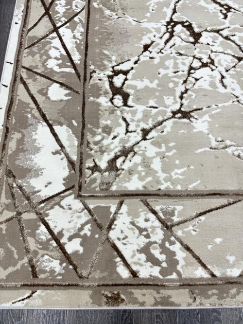 Ковер 0141A_BEIGE-BROWN Бежево-коричневая Прямоугольный
