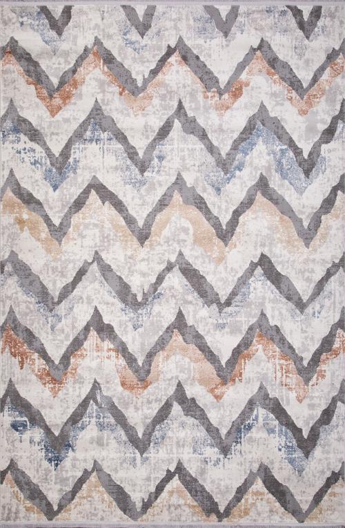 Ковер 23898a-cream-l-grey Разноцветный Прямоугольный