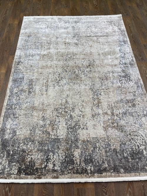 Ковер 8896D-cream-l-gray Светло-серый Прямоугольный